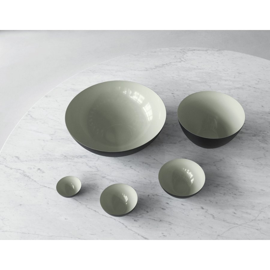 Normann Copenhagen Krenit Sk�l �25 cm, St�vet gr�n