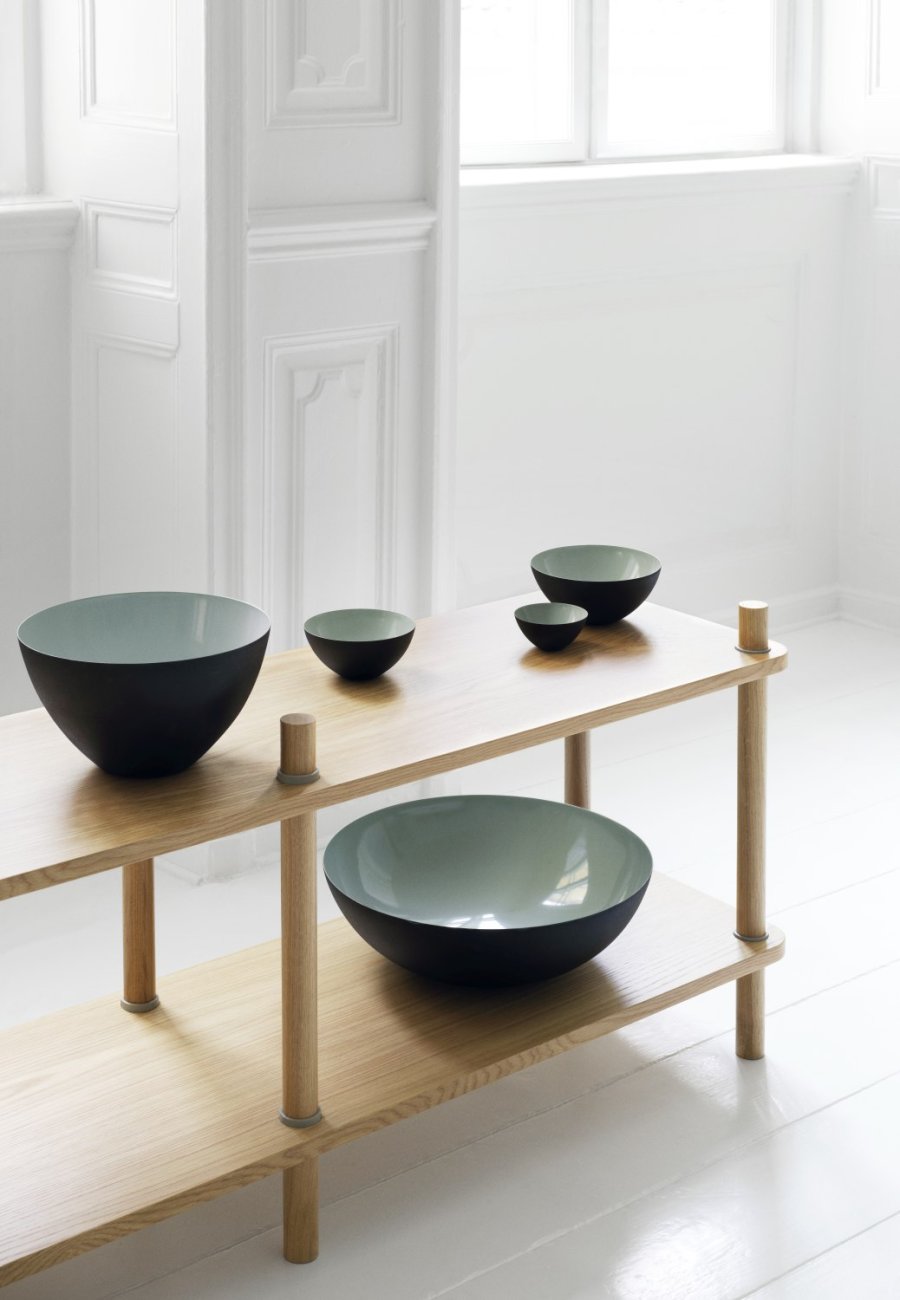 Normann Copenhagen Krenit Sk�l �25 cm, St�vet gr�n