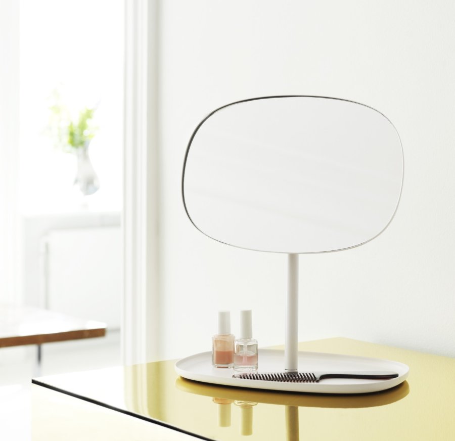 Normann Copenhagen Flip Bordspejl H34,5 cm, Hvid