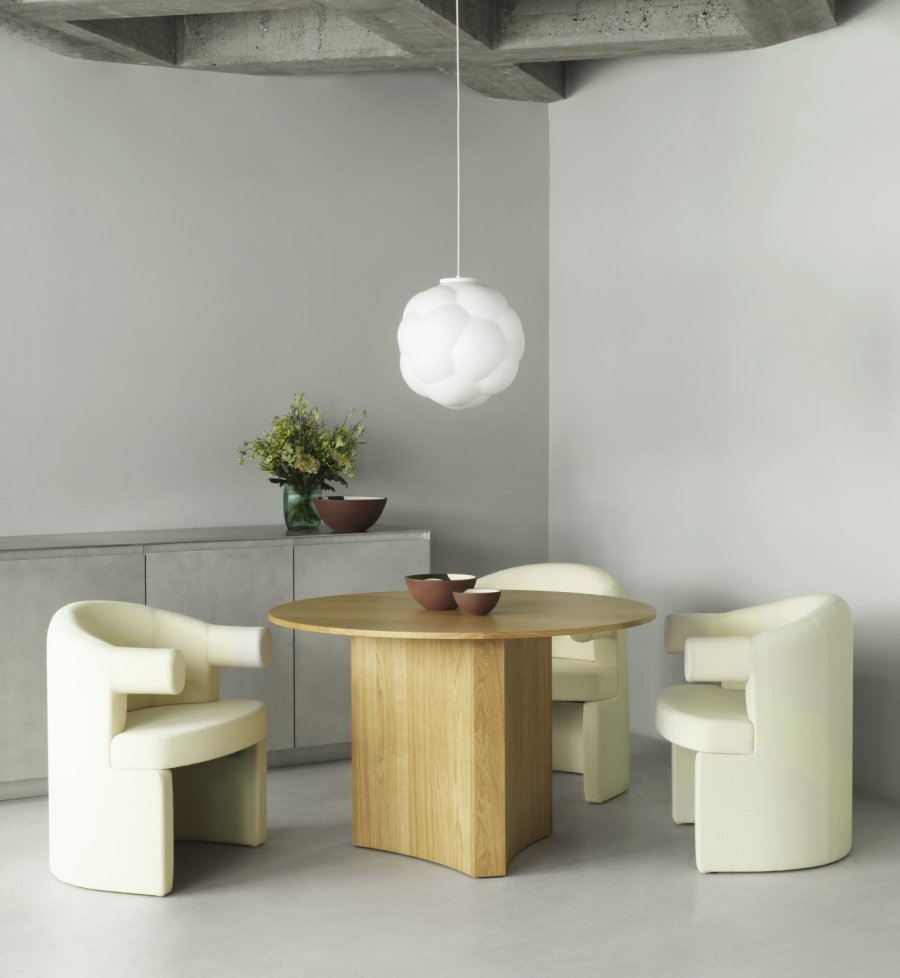 Normann Copenhagen Line Sk�l �23 cm, Sort/Creme