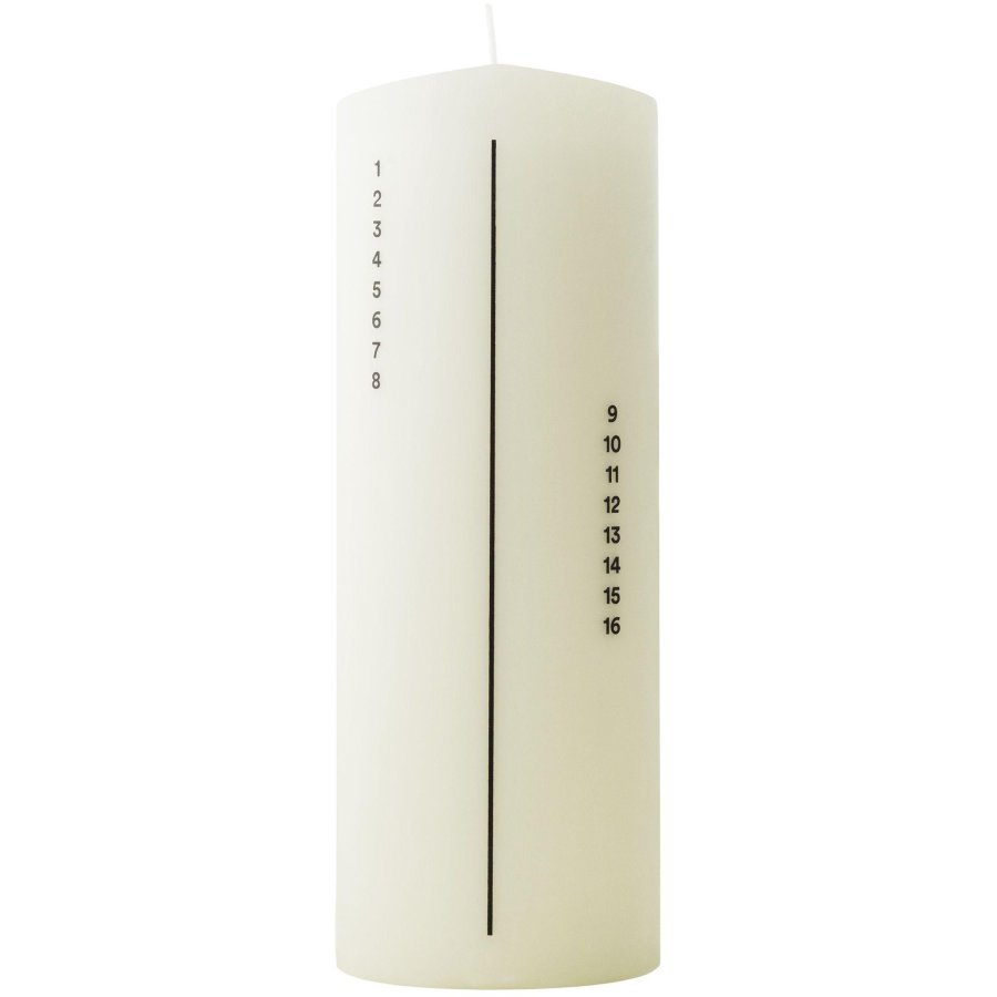 Normann Copenhagen Kalenderkaars �7/H20 cm, Wit
