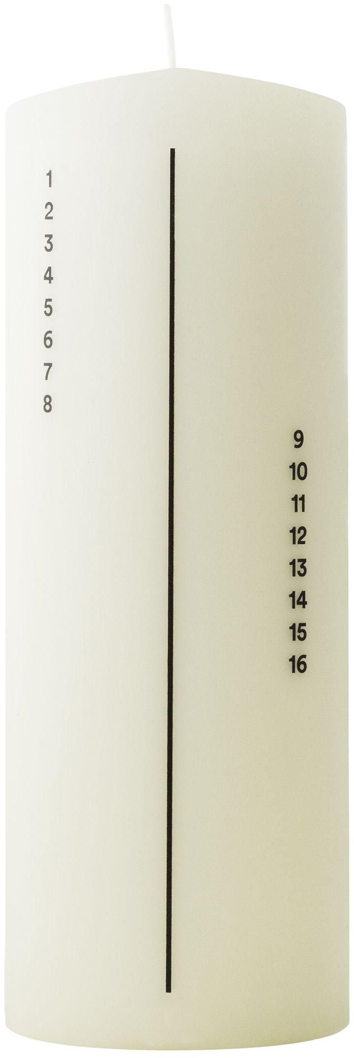 Normann Copenhagen Kalenderkaars �7/H20 cm, Wit