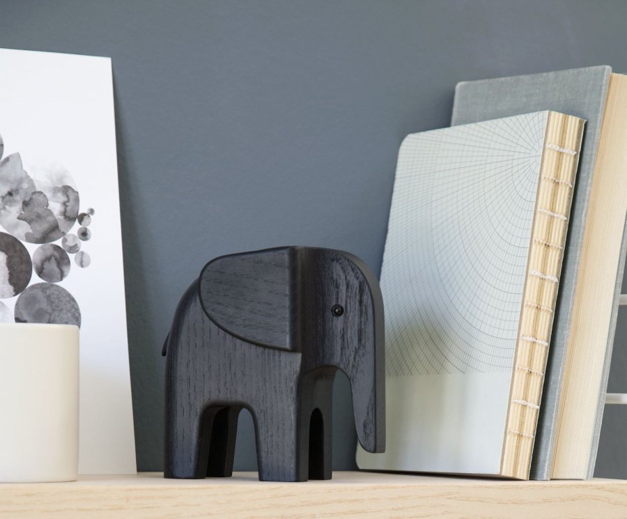 Novoform Elefant, Sortbejdset Eg