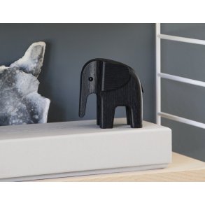 Novoform Baby Elefant Small, Sortbejdset Ask