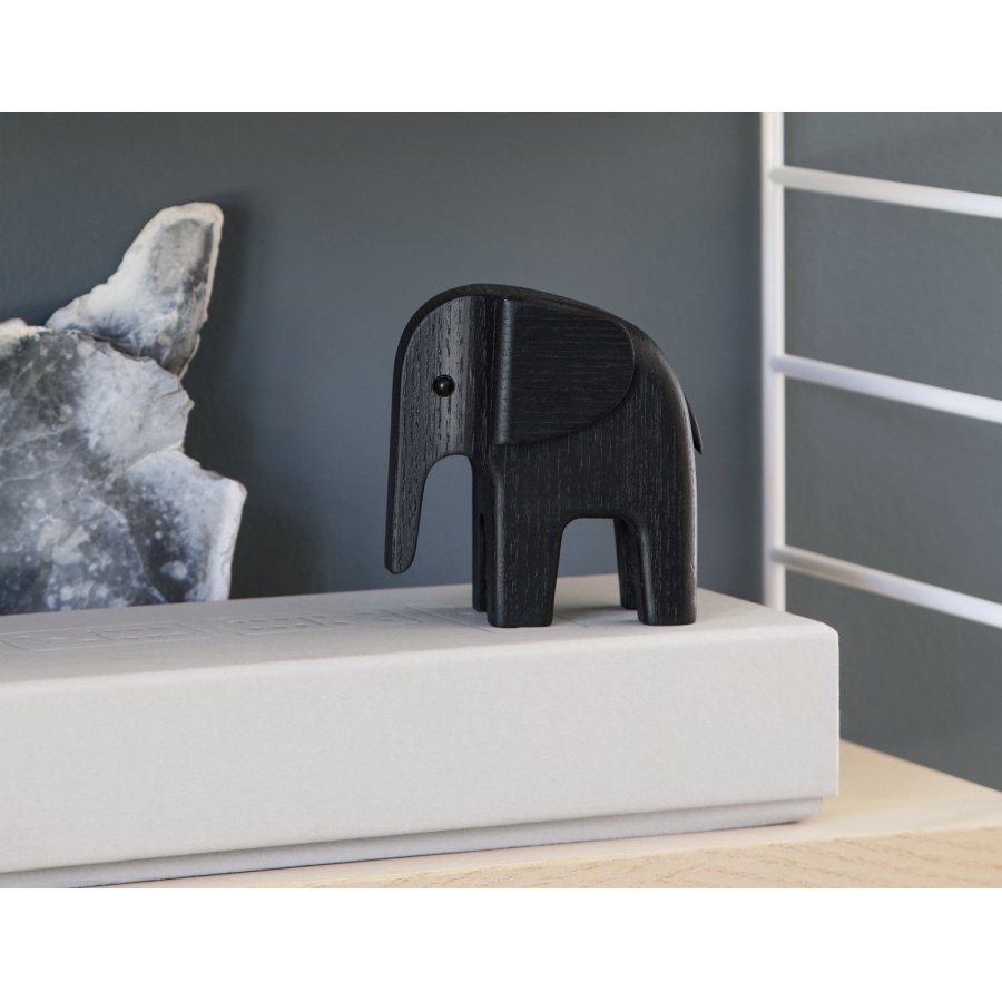 Novoform Baby Elefant, Sortbejdset Eg