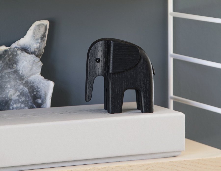 Novoform Baby Elefant, Sortbejdset Eg