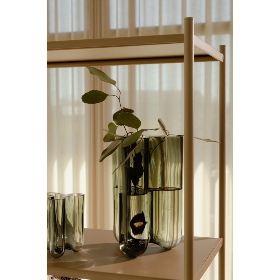 Novoform Clover Vase H12 cm, Smoke Green