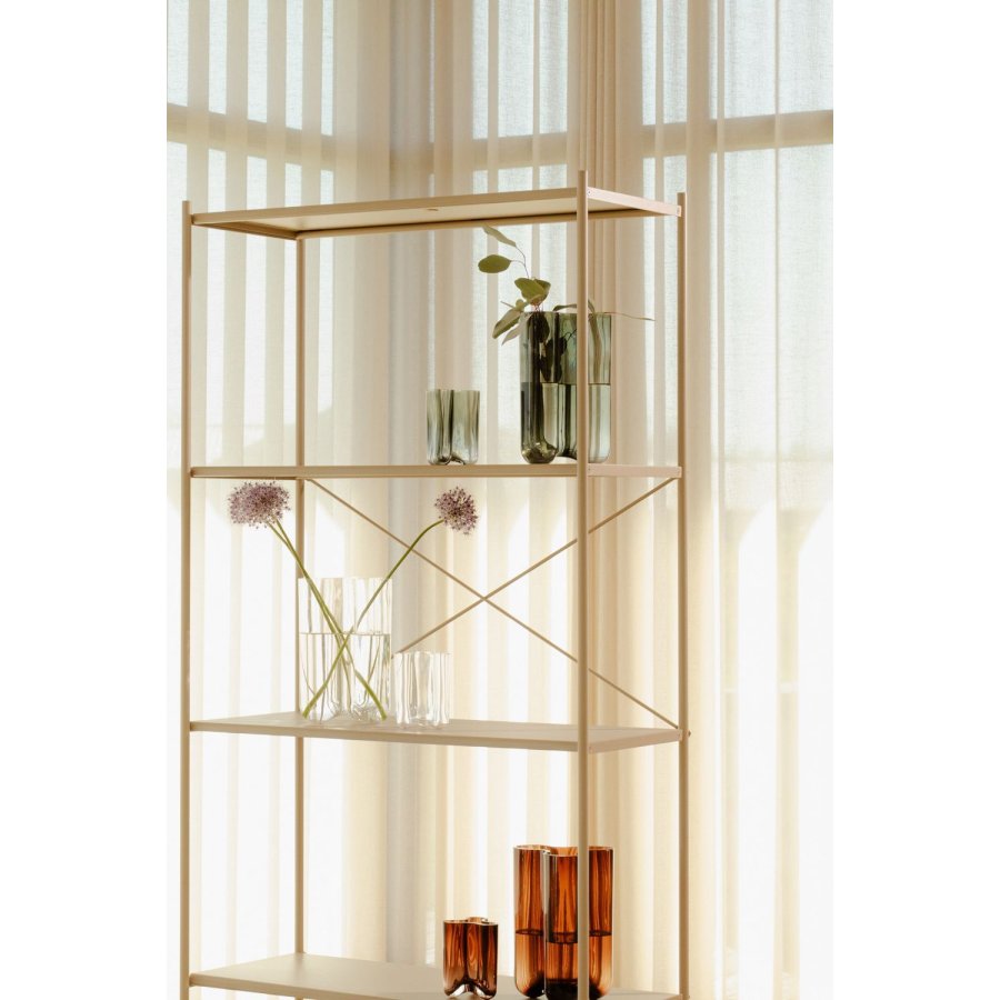 Novoform Clover Vase H24 cm, Smoke Green