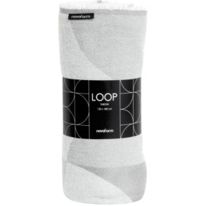 Novoform Loop Decke 130x180 cm, Cool Grey