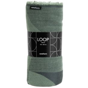 Novoform Loop Decke 130x180 cm, Laurel Grün