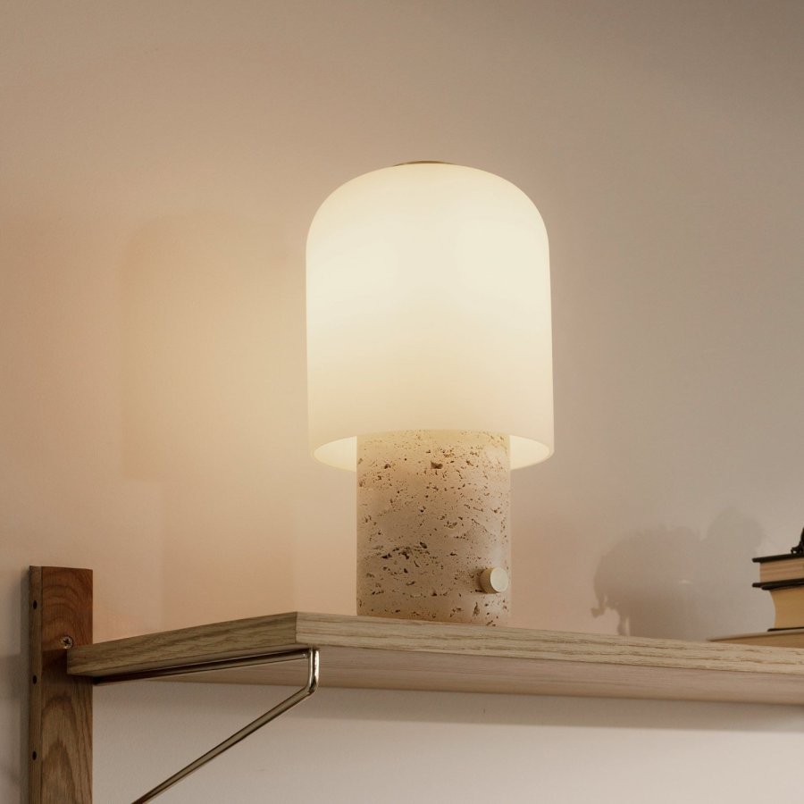 Novoform Tokyo Bordlampe H30 cm, Hvid/Beige