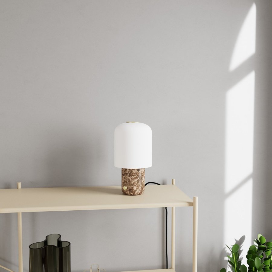 Novoform Tokyo Bordlampe H30 cm, Hvid/Brun