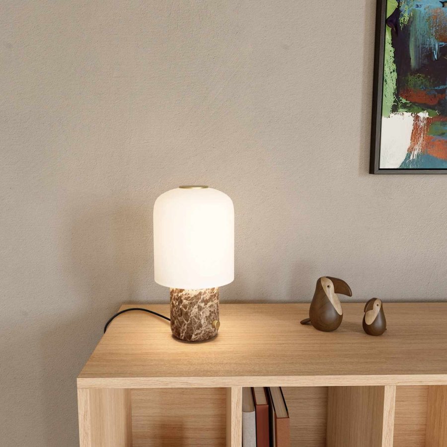 Novoform Tokyo Bordlampe H30 cm, Hvid/Brun
