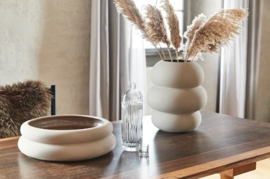 Novoform Soft Shape Keramikvase H33 cm, Beige