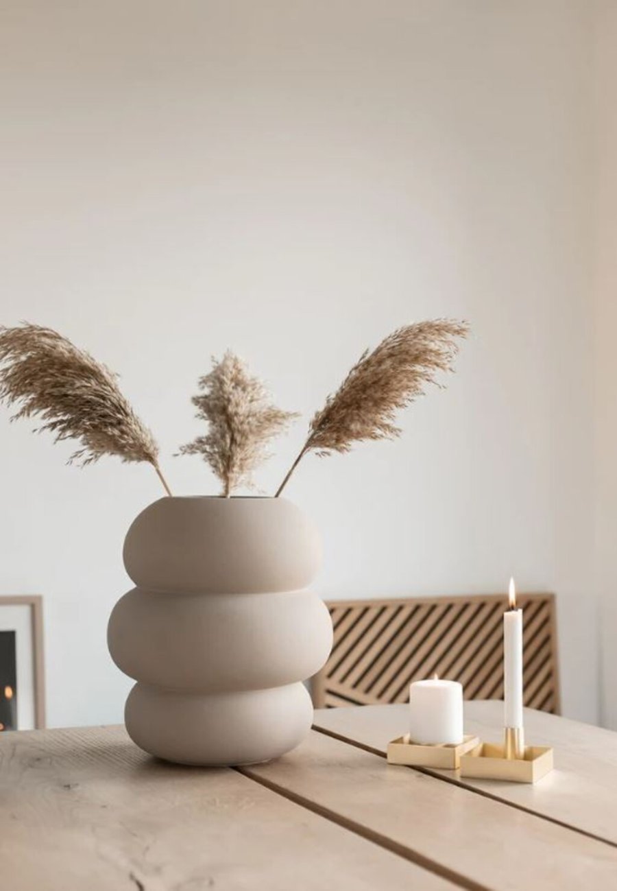 Novoform Soft Shape Keramikvase H33 cm, Beige