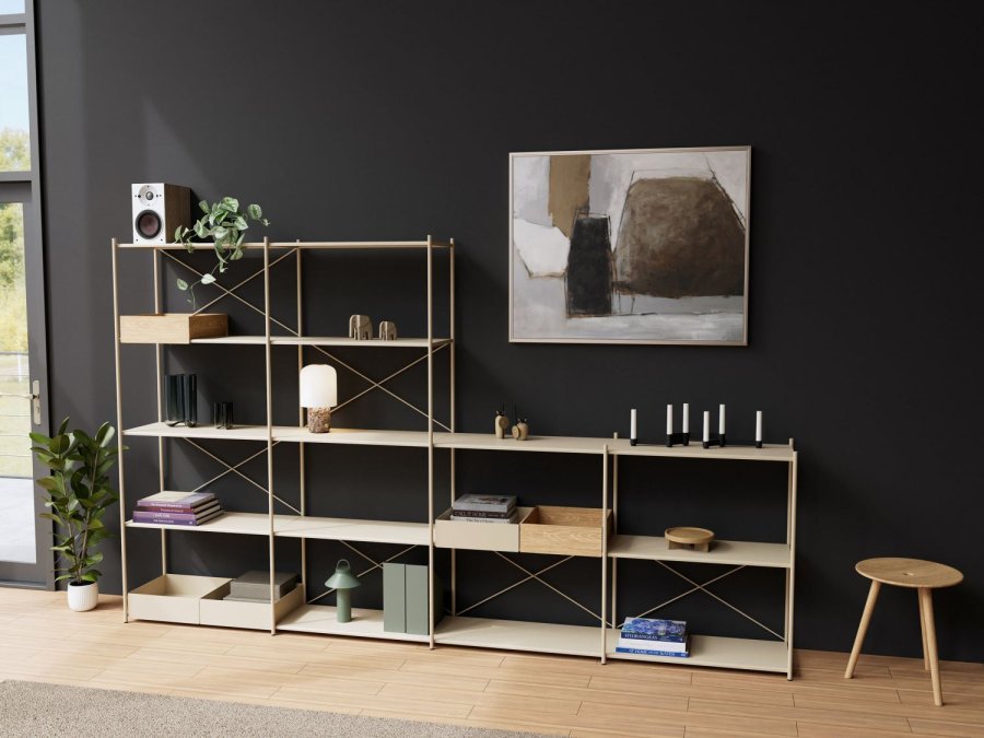 Novoform DiVolo Hocker H45 cm, Eiche