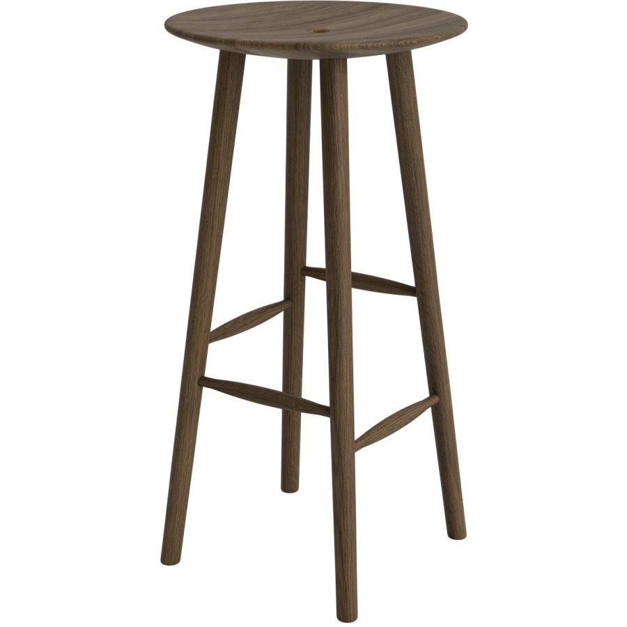 Novoform DiVolo Barhocker H75 cm, Dunkel Gebeizte Eiche