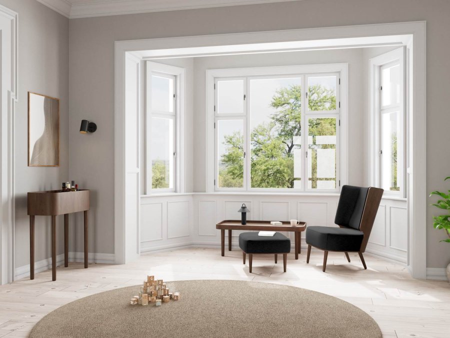 Novoform Serena Konsolentisch H90 cm, Dunkel Gebeizte Eiche