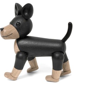 Novoform Hund Charlie, Natur/Sort Eg