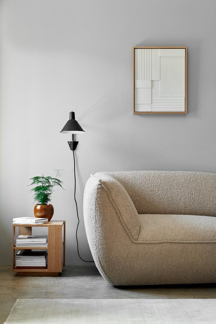 NUAD Arcon Vglampe 32 cm, Sort/Krom