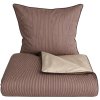OMHU Pin Stripe m. Piping Senget�j 140x200 cm, Royal/Sand