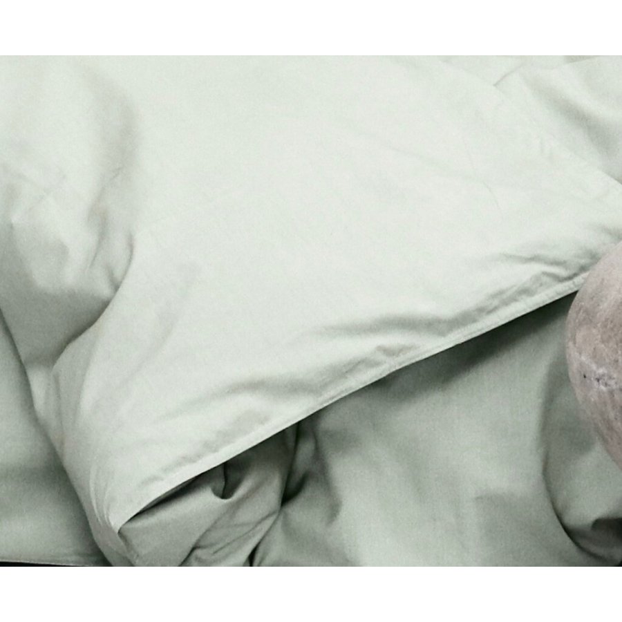 OMHU Percale Sengetj 140x200 cm, Dusty Green