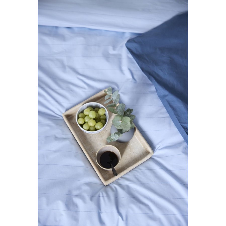 OMHU Needle Stripe Senget�j 140x200 cm, Ocean/Sky