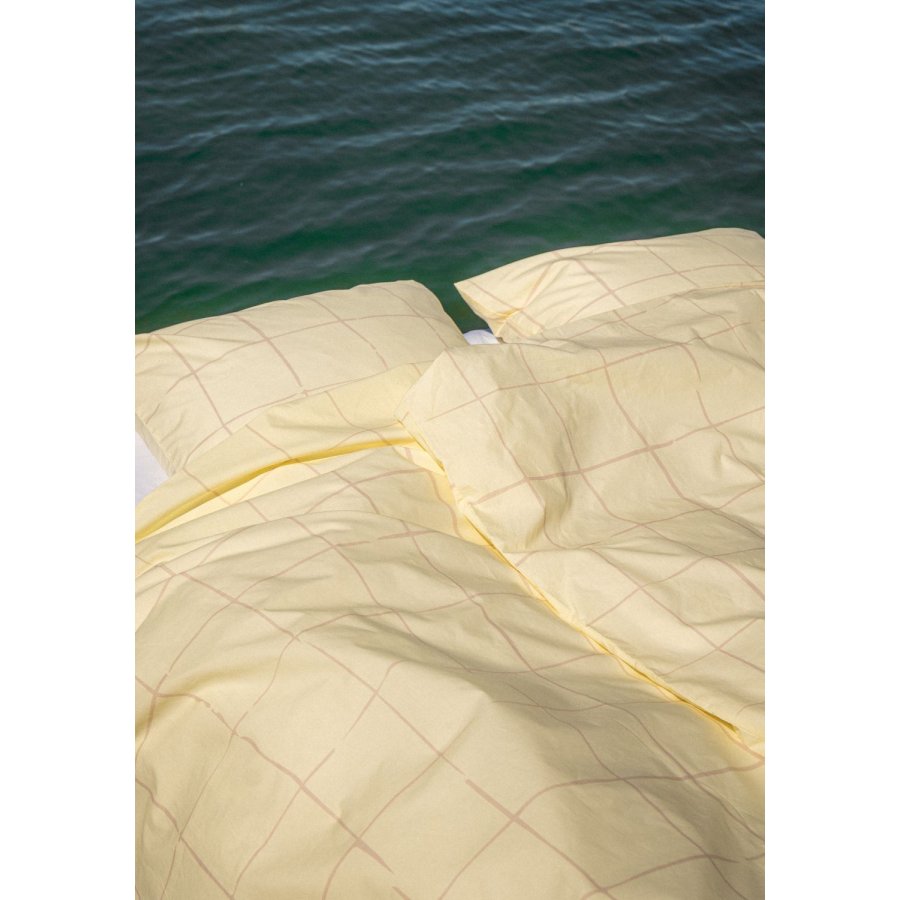 OMHU x Mads Barfod Wave Grid Senget�j 140x200 cm, Vanilje