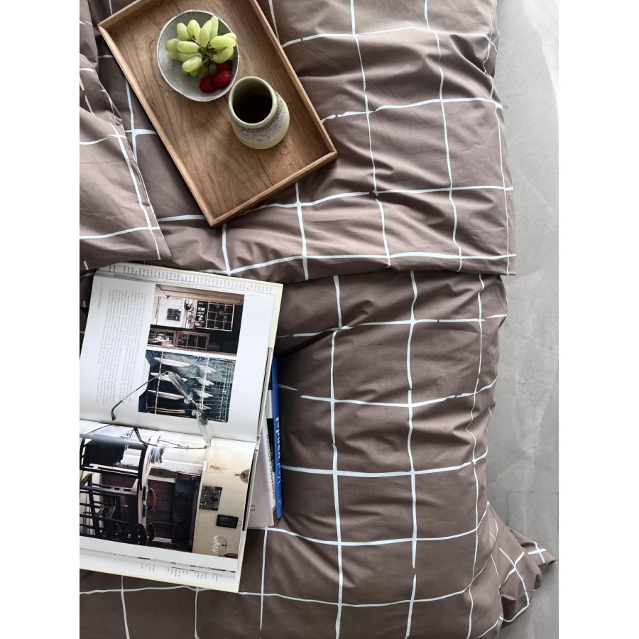 OMHU x Mads Barfod Wave Grid Senget�j 140x200 cm, Taupe
