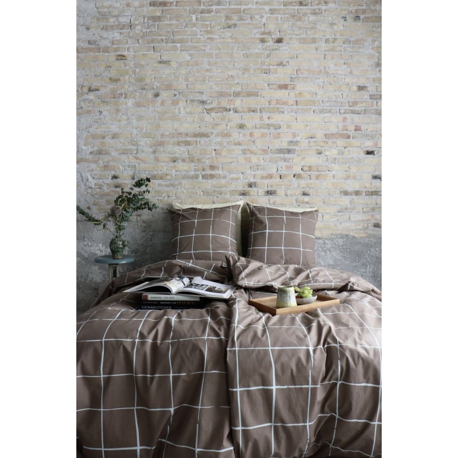 OMHU x Mads Barfod Wave Grid Senget�j 140x200 cm, Taupe