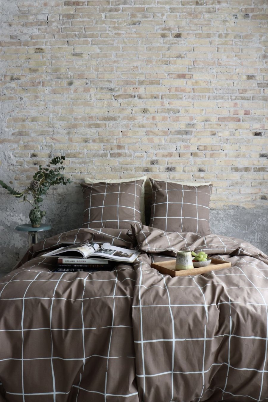 OMHU x Mads Barfod Wave Grid Senget�j 140x200 cm, Taupe