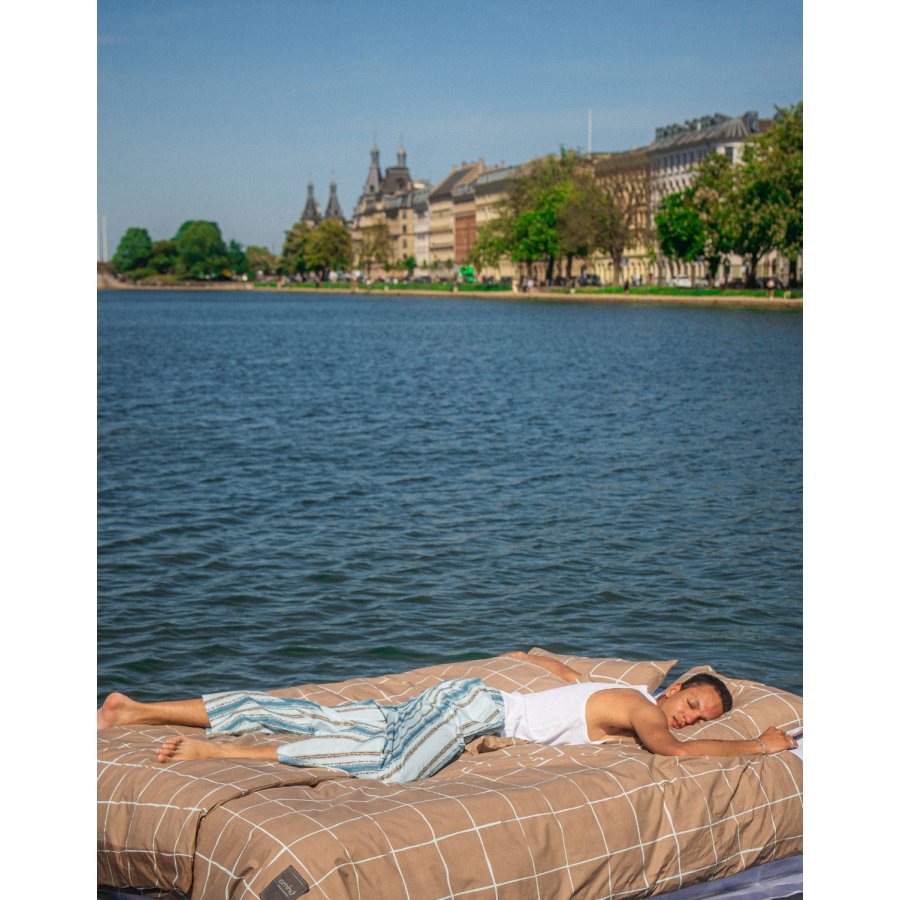 OMHU x Mads Barfod Wave Grid Senget�j 140x200 cm, Taupe
