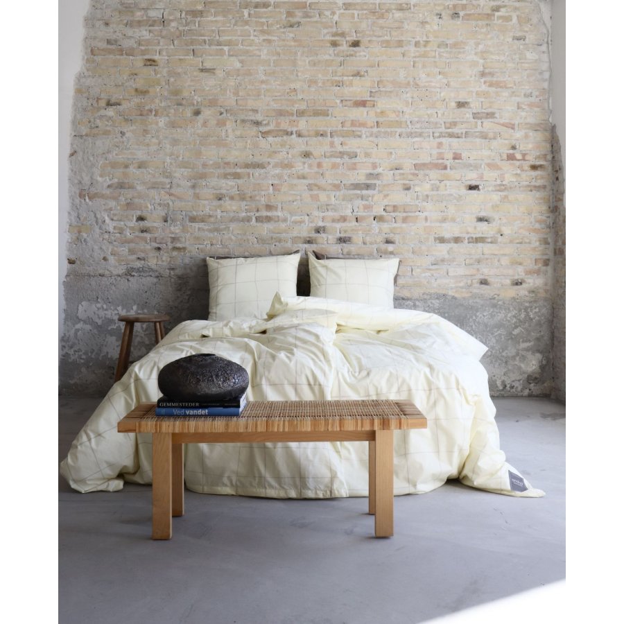 OMHU x Mads Barfod Wave Grid Senget�j 140x220 cm, Vanilje