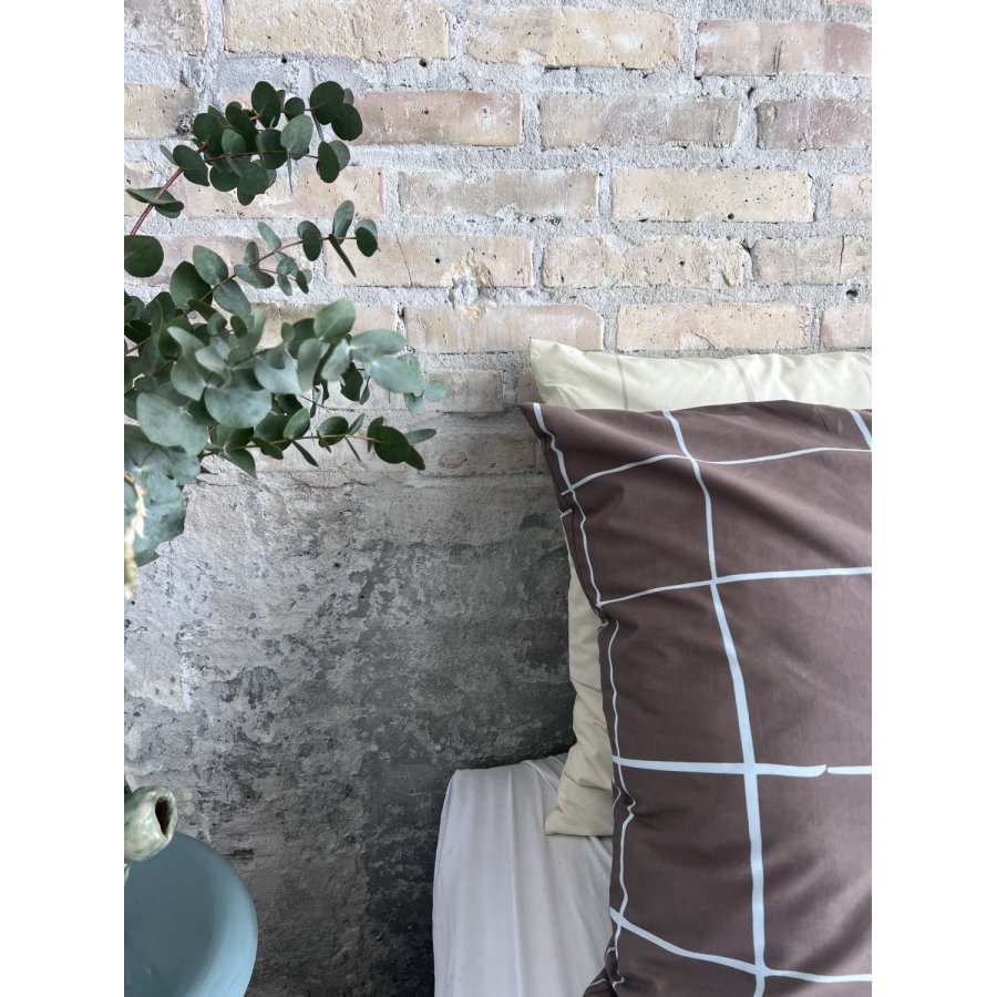 OMHU x Mads Barfod Wave Grid Senget�j 140x220 cm, Taupe