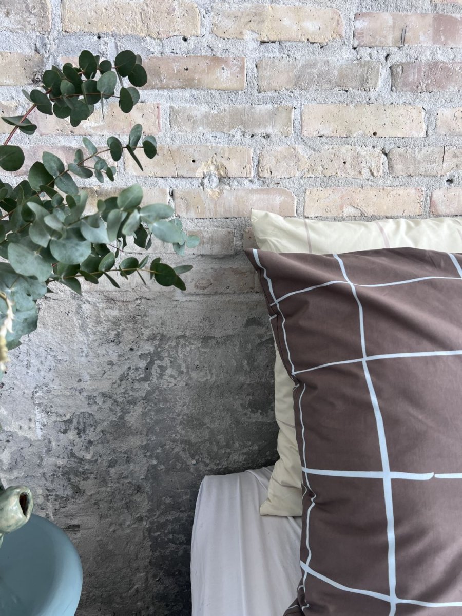 OMHU x Mads Barfod Wave Grid Senget�j 140x220 cm, Taupe