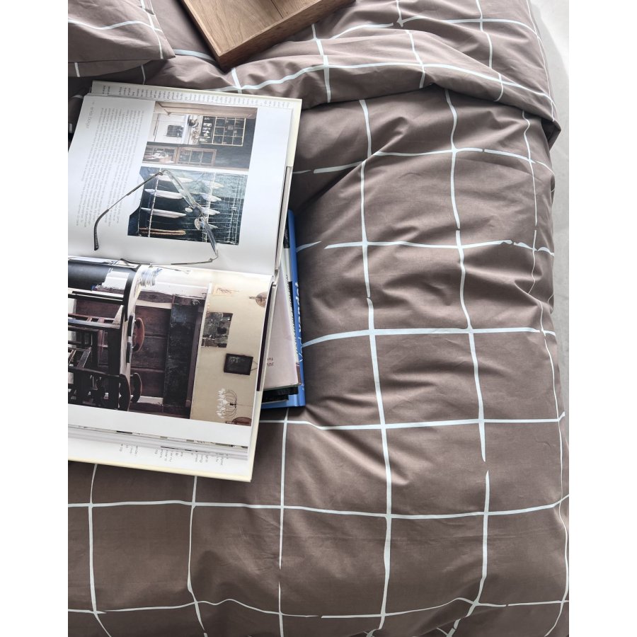 OMHU x Mads Barfod Wave Grid Senget�j 140x220 cm, Taupe