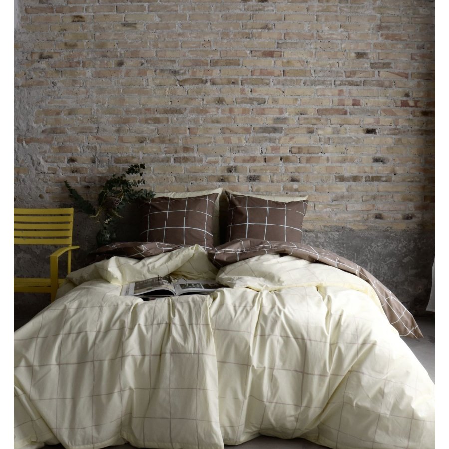OMHU x Mads Barfod Wave Grid Senget�j 140x220 cm, Taupe