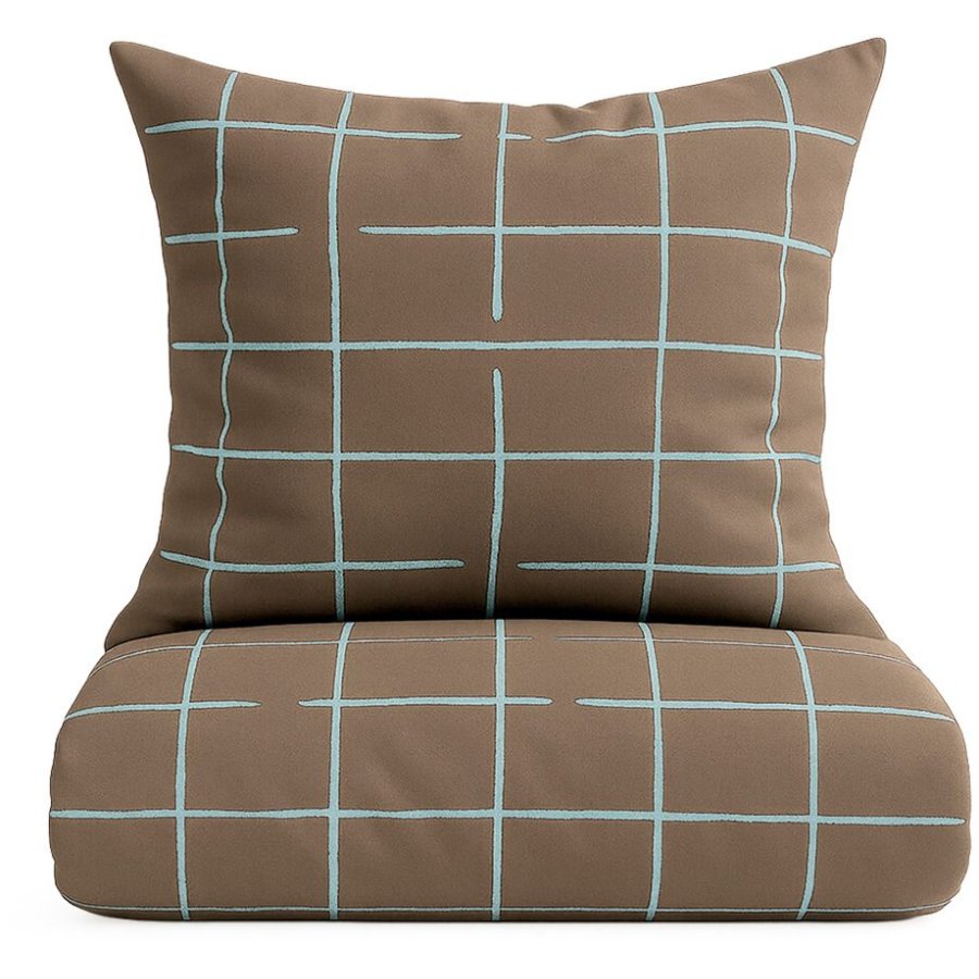 OMHU x Mads Barfod Wave Grid Senget�j 140x220 cm, Taupe