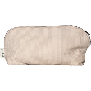 OMHU Mini Karo Kosmetiktasche 24x15 cm, Sand