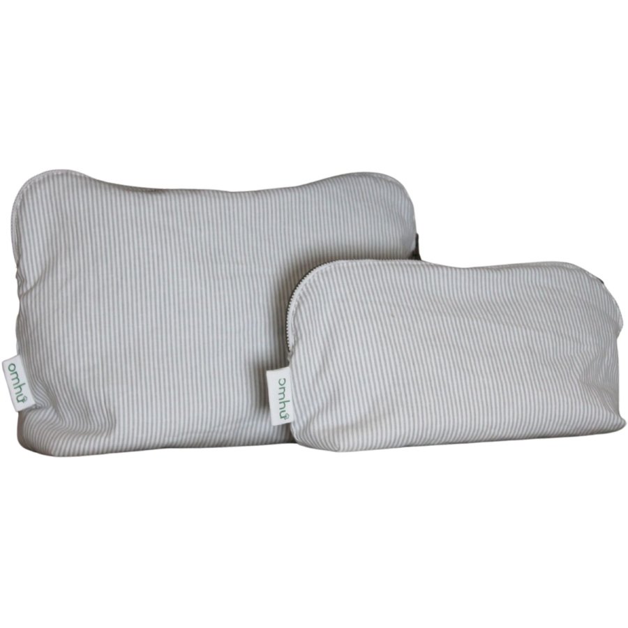 OMHU Mini Strib Toilettaske 34x24 cm, Lys Gr