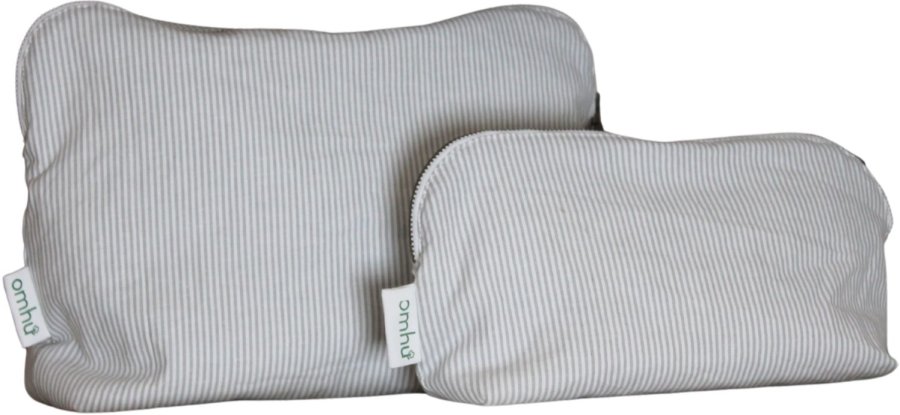 OMHU Mini Strib Toilettaske 34x24 cm, Lys Gr