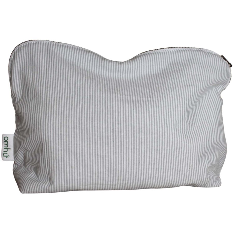OMHU Mini Strib Toilettaske 34x24 cm, Lys Gr