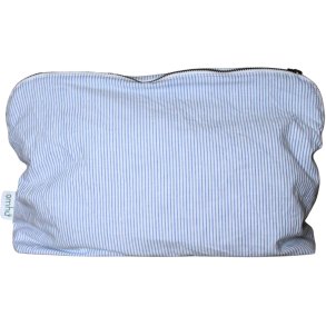 OMHU Mini Karo Kulturbeutel 34x24 cm, Blau