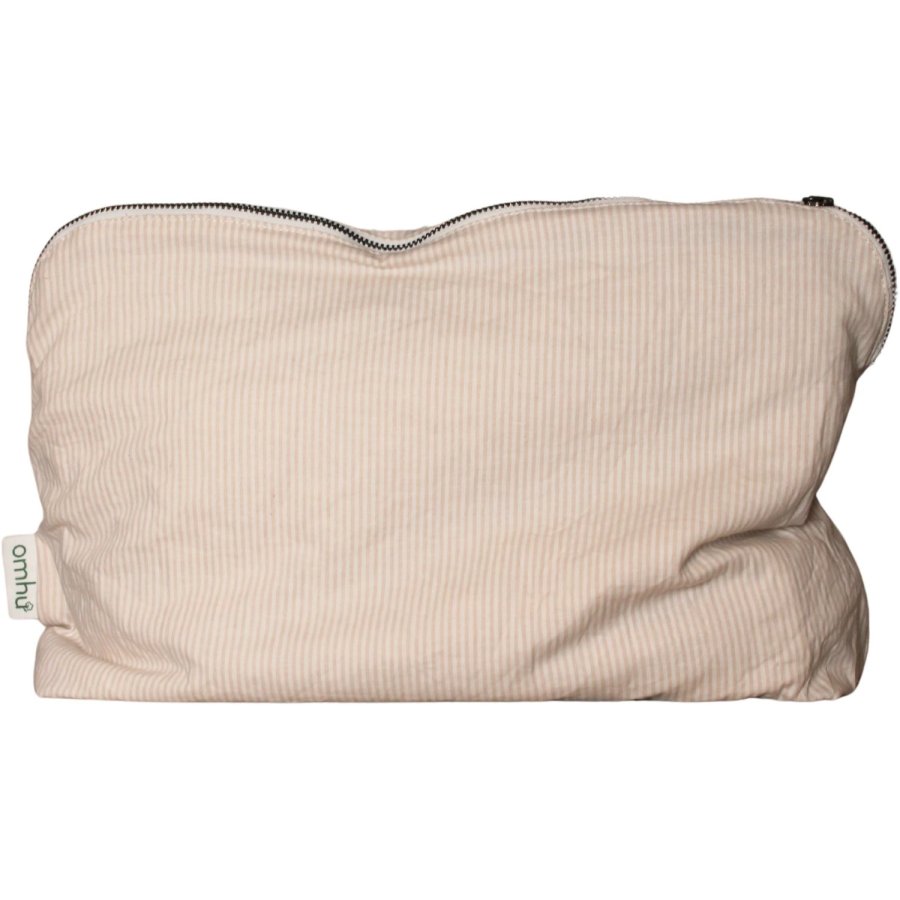 OMHU Mini Strib Toilettaske 34x24 cm, Sand