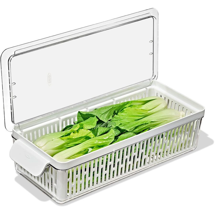 OXO Good Grips Kleskabsopbevaring 37x15 cm, Hvid