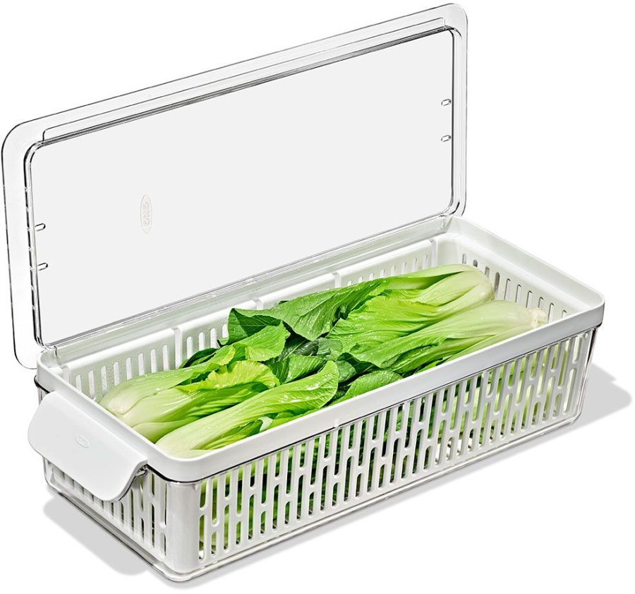 OXO Good Grips Kleskabsopbevaring 37x15 cm, Hvid