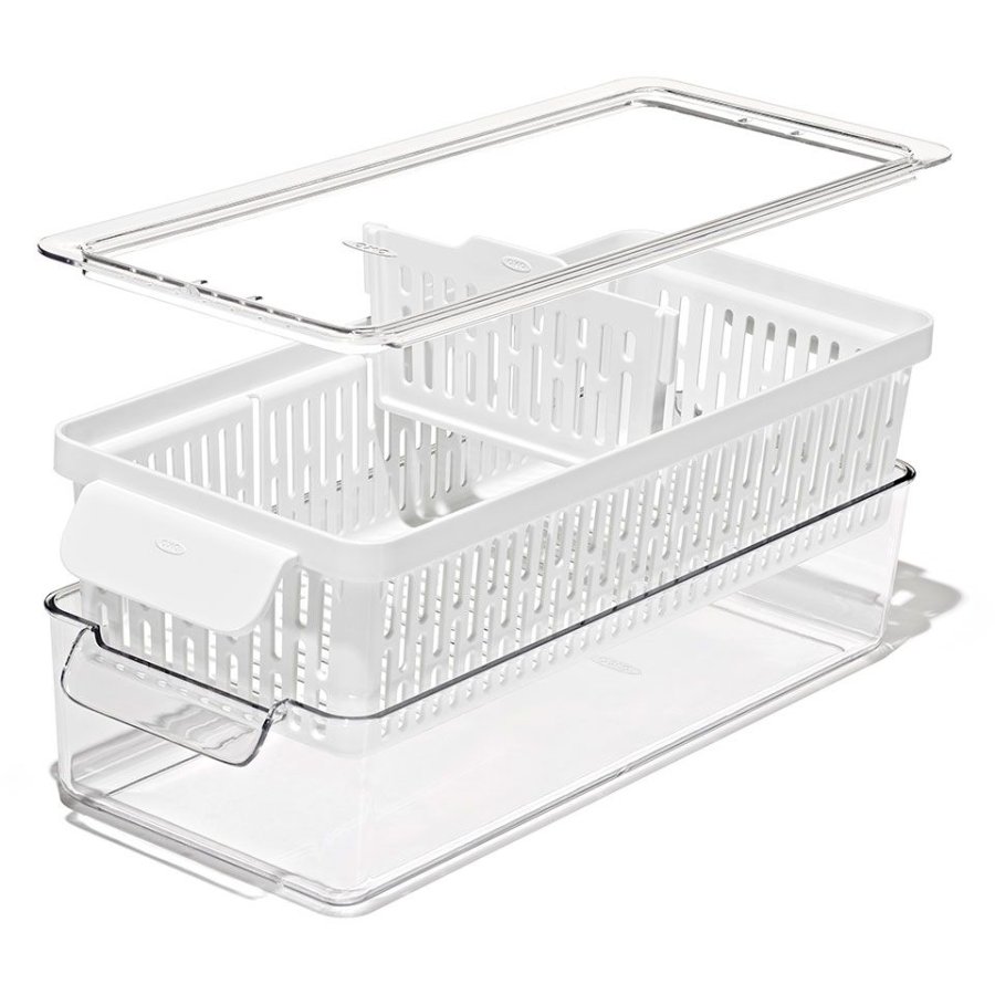 OXO Good Grips Kleskabsopbevaring 37x15 cm, Hvid