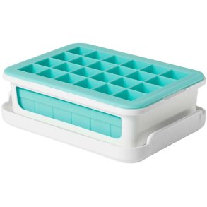 OXO Isterningebakke m. Lg, Hvid/Grn