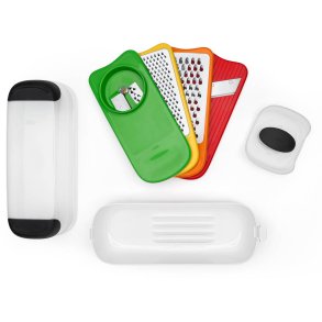 OXO Mandolinjern Spiralizer- og Grater-st, Hvid