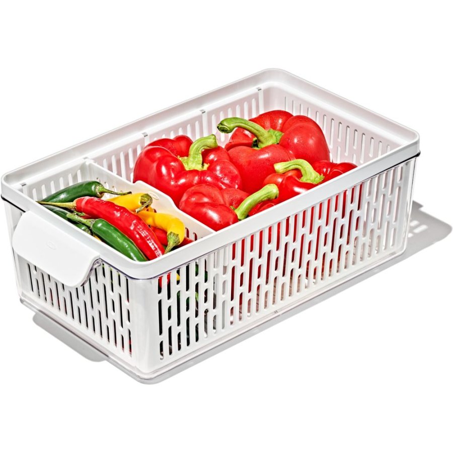 OXO Good Grips Kleskabsopbevaring 32x12 cm, Hvid